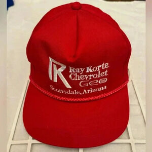 Vintage Trucker Hat Chevy Geo Snapback Scottsdale Arizona NOS Dad Grandpa Cap